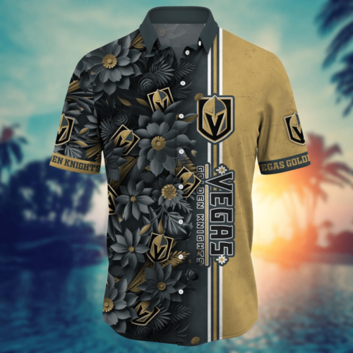 Vegas Golden Knights NHL Flower Hawaii Shirt And Tshirt For Fans, Custom Summer Football Shirts