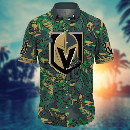 Vegas Golden Knights NHL Flower Hawaii Shirt   For Fans, Summer Football Shirts