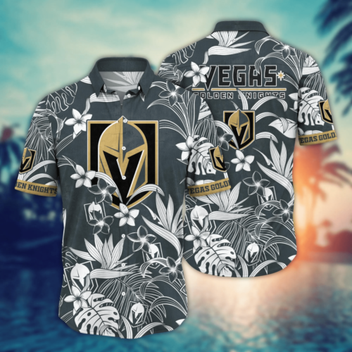 Vegas Golden Knights NHL Flower Hawaii Shirt  For Fans, Summer Football Shirts