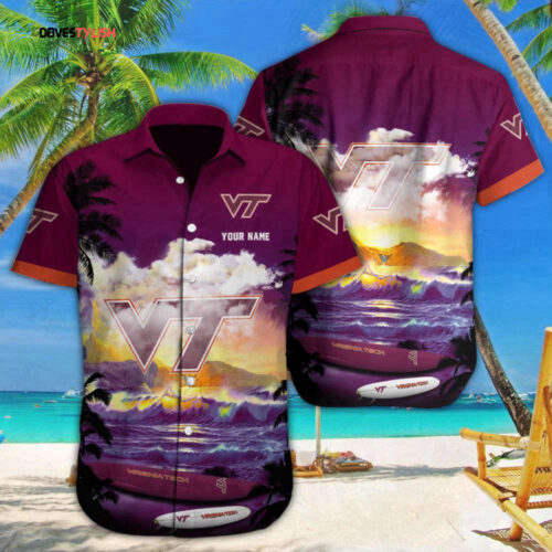 Virginia Tech Hokies Hawaiian Shirt For Men Women