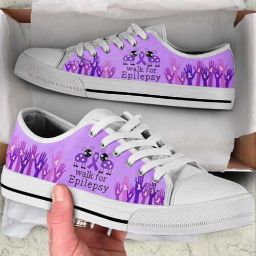 Walk For Epilepsy Shoes Low Top Shoes Canvas Shoes,  Best Gift For Men And Women