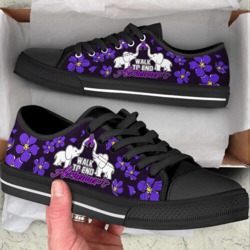 Multiple Sclerosis Shoes With Hibiscus Flower Low Top Shoes Canvas Shoes For Men And Women