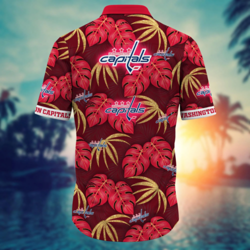 Washington Capitals NHL Flower Hawaii Shirt  For Fans, Summer Football Shirts
