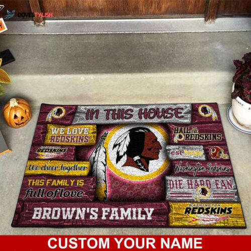 Washington Redskins NFL, Custom Doormat For Couples This Year