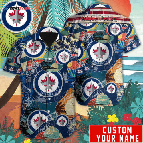 Winnipeg Jets Custom Name Hawaii Shirt  For Men And Women