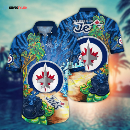Winnipeg Jets NHL Flower Hawaii Shirt   For Fans, Summer Football Shirts