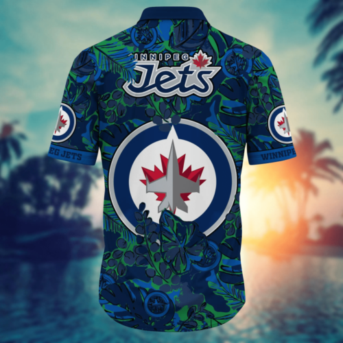 Winnipeg Jets NHL Flower Hawaii Shirt  For Fans, Summer Football Shirts