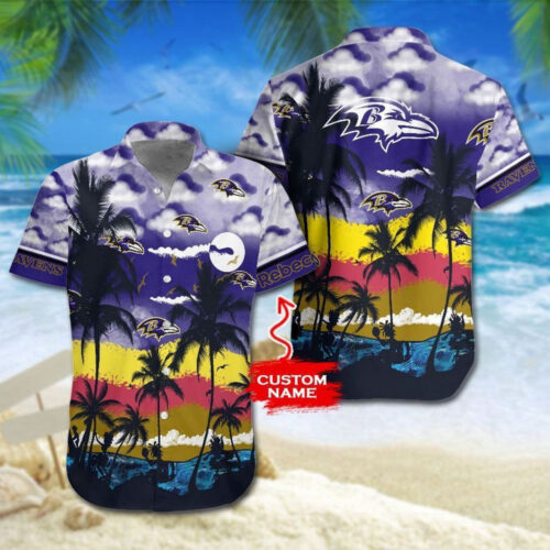 NFL Baltimore Ravens Hawaiian Shirt, Best Gift For Men And Women