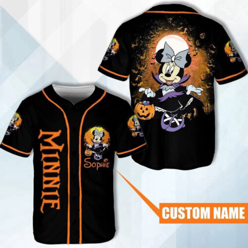 Disney Halloween Baseball Jersey, Spooky Season Halloween Vacation Baseball Jersey