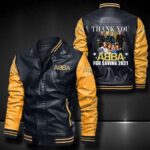 Abba Leather Bomber Jacket