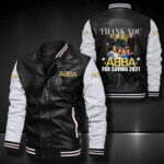 Abba Leather Bomber Jacket