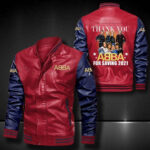 Abba Leather Bomber Jacket
