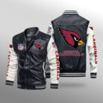 Arizona Cardinals Leather Bomber Jacket