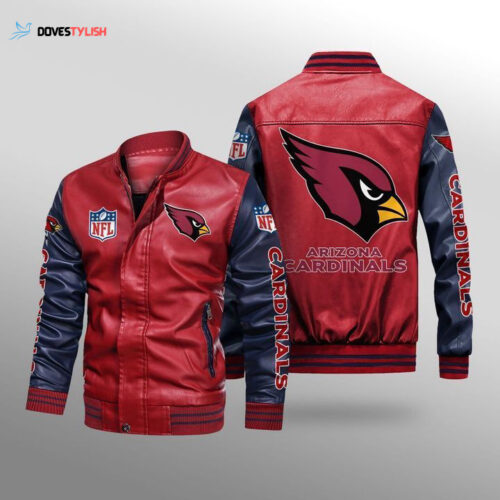 Arizona Cardinals Leather Bomber Jacket