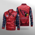 Arizona Cardinals Leather Bomber Jacket