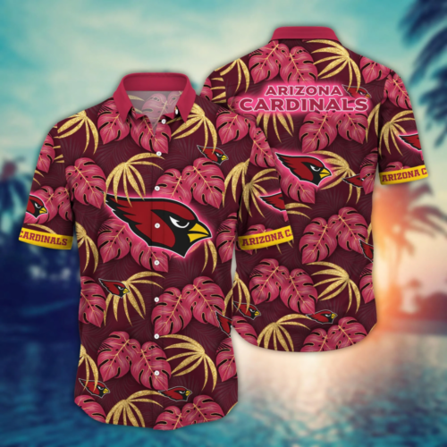 Arizona Cardinals NFL Flower Hawaii Shirt  For Fans, Summer Football Shirts