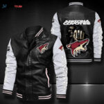 Arizona Coyotes Leather Bomber Jacket