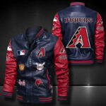 Arizona Diamondbacks Leather Bomber Jacket