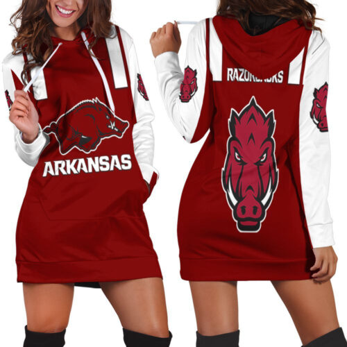 Arkansas Razorbacks Hoodie Dress For Women