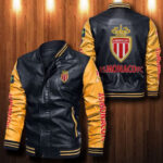 As Monaco Leather Bomber Jacket