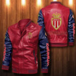 As Monaco Leather Bomber Jacket