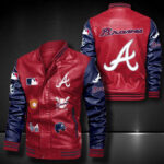 Atlanta Braves Leather Bomber Jacket