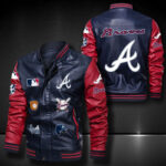 Atlanta Braves Leather Bomber Jacket