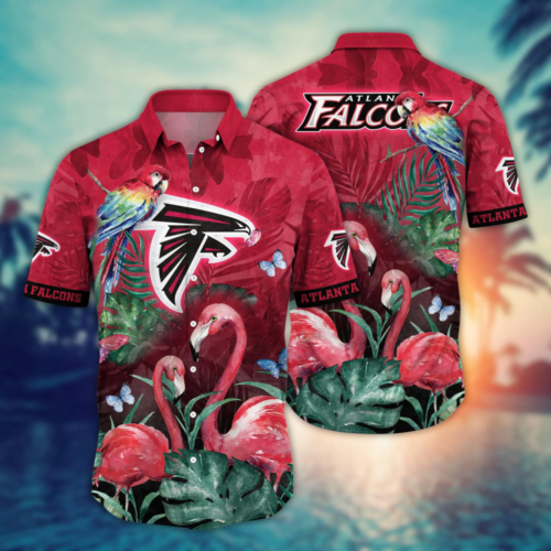 Atlanta Falcons NFL Flower Hawaii Shirt   For Fans, Summer Football Shirts
