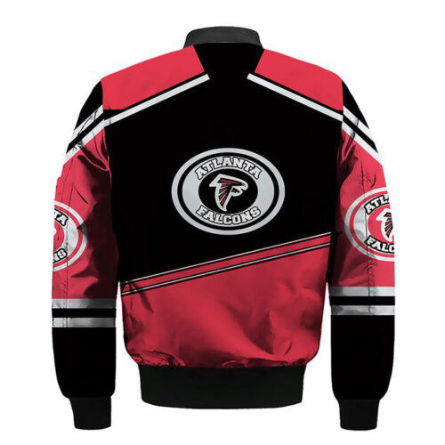 Atlanta Falcons Riddell Red Bomber Jacket