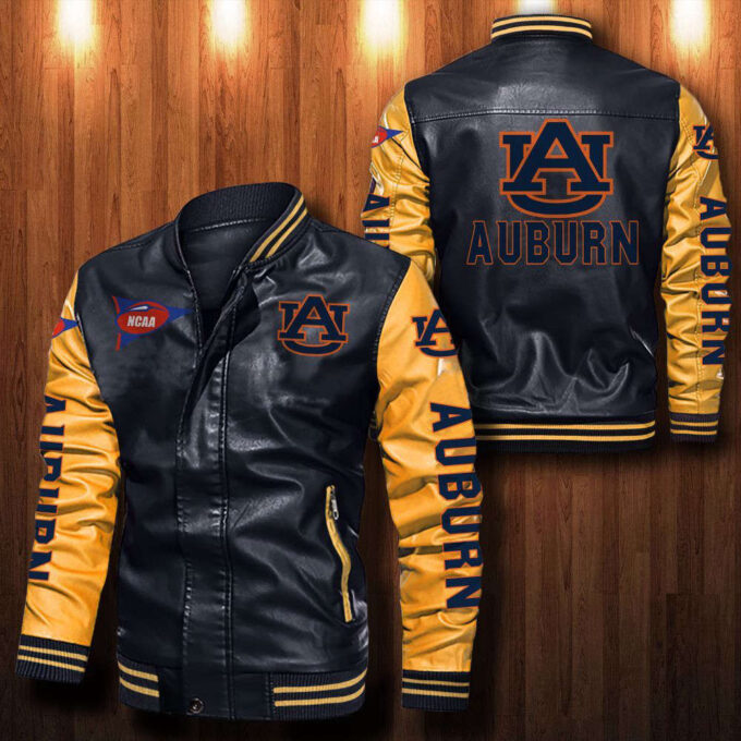 Auburn tigers Leather Bomber Jacket