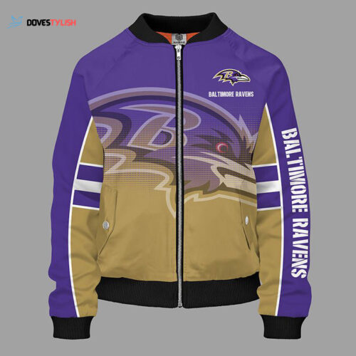 Baltimore Ravens Camouflage Violet Bomber Jacket