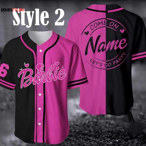 Barbie Jersey Shirt, Barbie Shirt, Come On Barbie Let’s Go Party Baseball Jersey