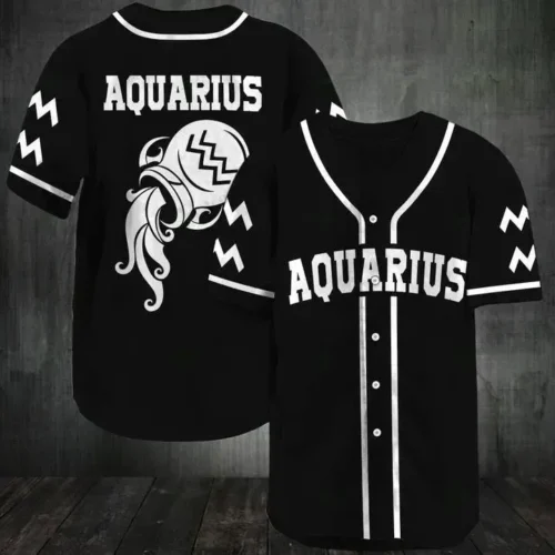 Baseball Tee Awesome zodiac – Aquarius Baseball Tee Jersey Shirt Gift For Men Women
