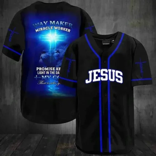 Jesus Baseball Tee Jersey Shirt, Best Gift For Men Women
