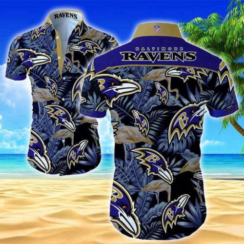 Beach Shirt Nfl Baltimore Ravens Classic Premium Hawaiian Shirt For Fans