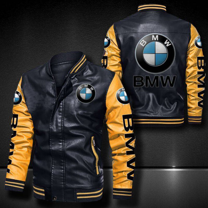 BMW Leather Bomber Jacket