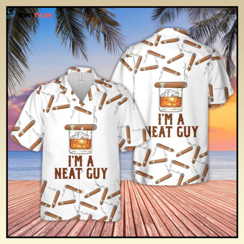 Bourbon Whiskey I’m A Neat Guy Bourbon Whiskey Hawaiian Shirt  Hawaiian Shirt For Men Women