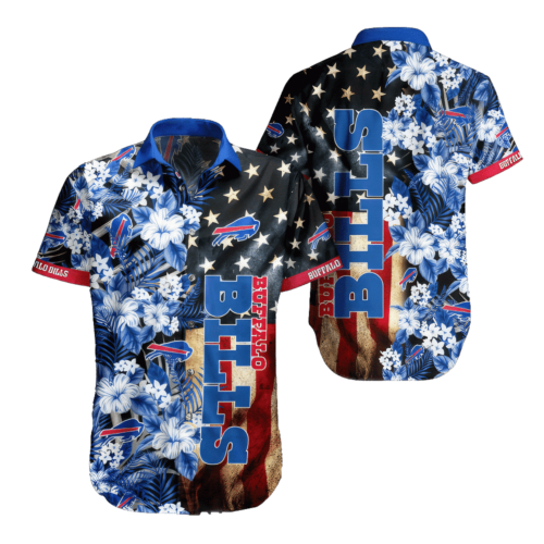 Buffalo Bills Hawaiian Shirt Custom Name On Backside All Over Print Gift For Fans