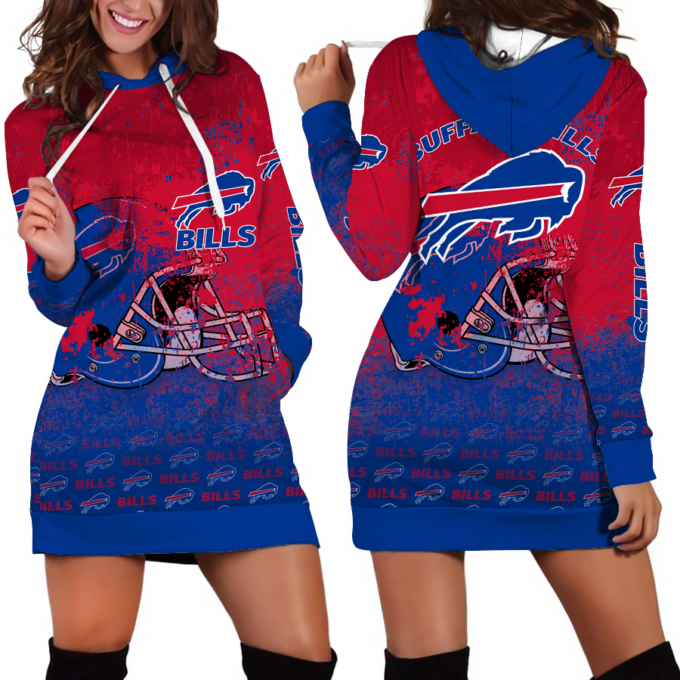 Buffalo Bills Hoodie Dress For Women