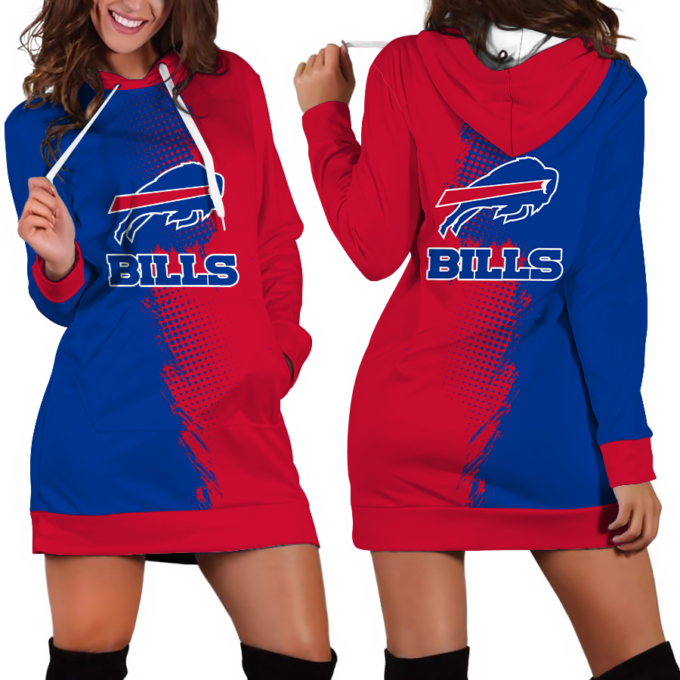 Buffalo Bills Hoodie Dress For Women