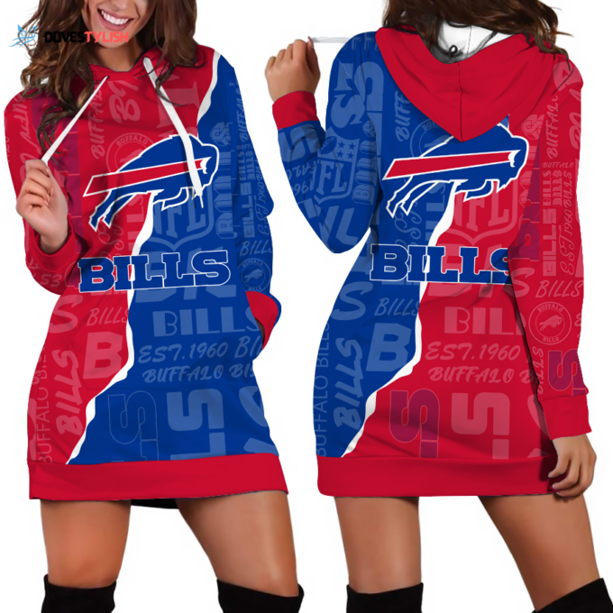 Buffalo Bills Hoodie Dress For Women