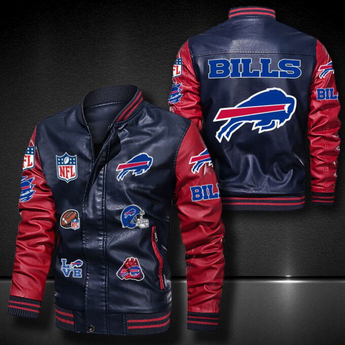 Buffalo Bills Leather Bomber Jacket