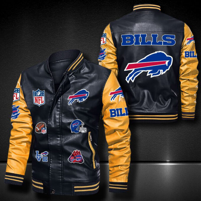 Buffalo Bills Leather Bomber Jacket