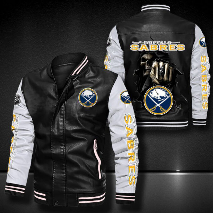 Buffalo Sabres Leather Bomber Jacket