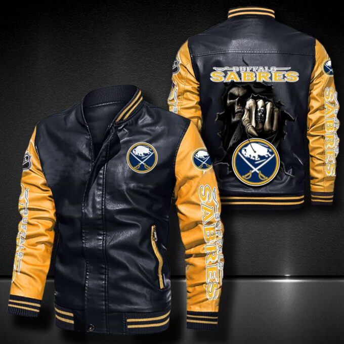 Buffalo Sabres Leather Bomber Jacket