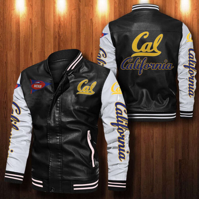 California Golden Bears Leather Bomber Jacket