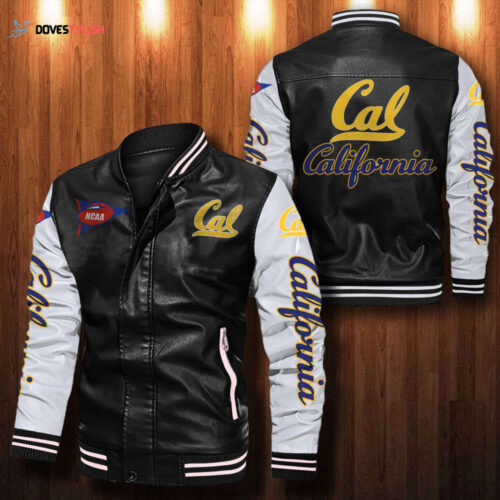 California Golden Bears Leather Bomber Jacket