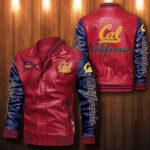 California Golden Bears Leather Bomber Jacket