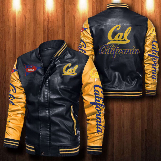 California Golden Bears Leather Bomber Jacket