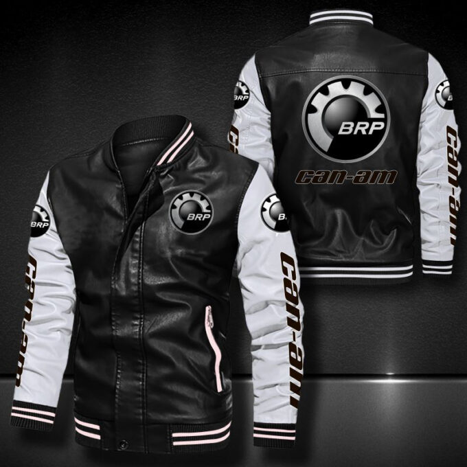 Can-Am motorcycles Leather Bomber Jacket